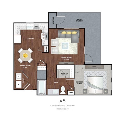1 bedroom apartments humble